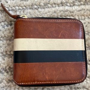 Clare V Half Zip Wallet